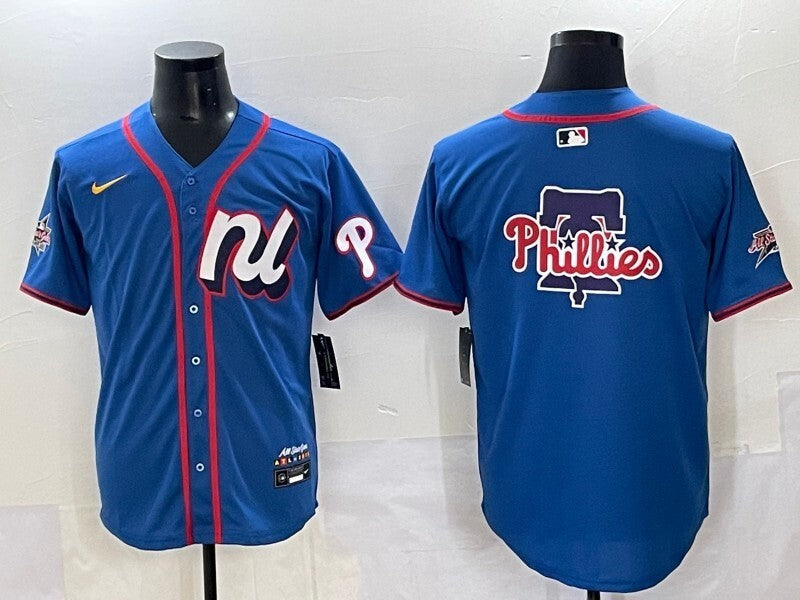 Philadelphia Phillies Phillies 25 All-Star Style 2 Baseball Jersey baseball jersey product view 1
