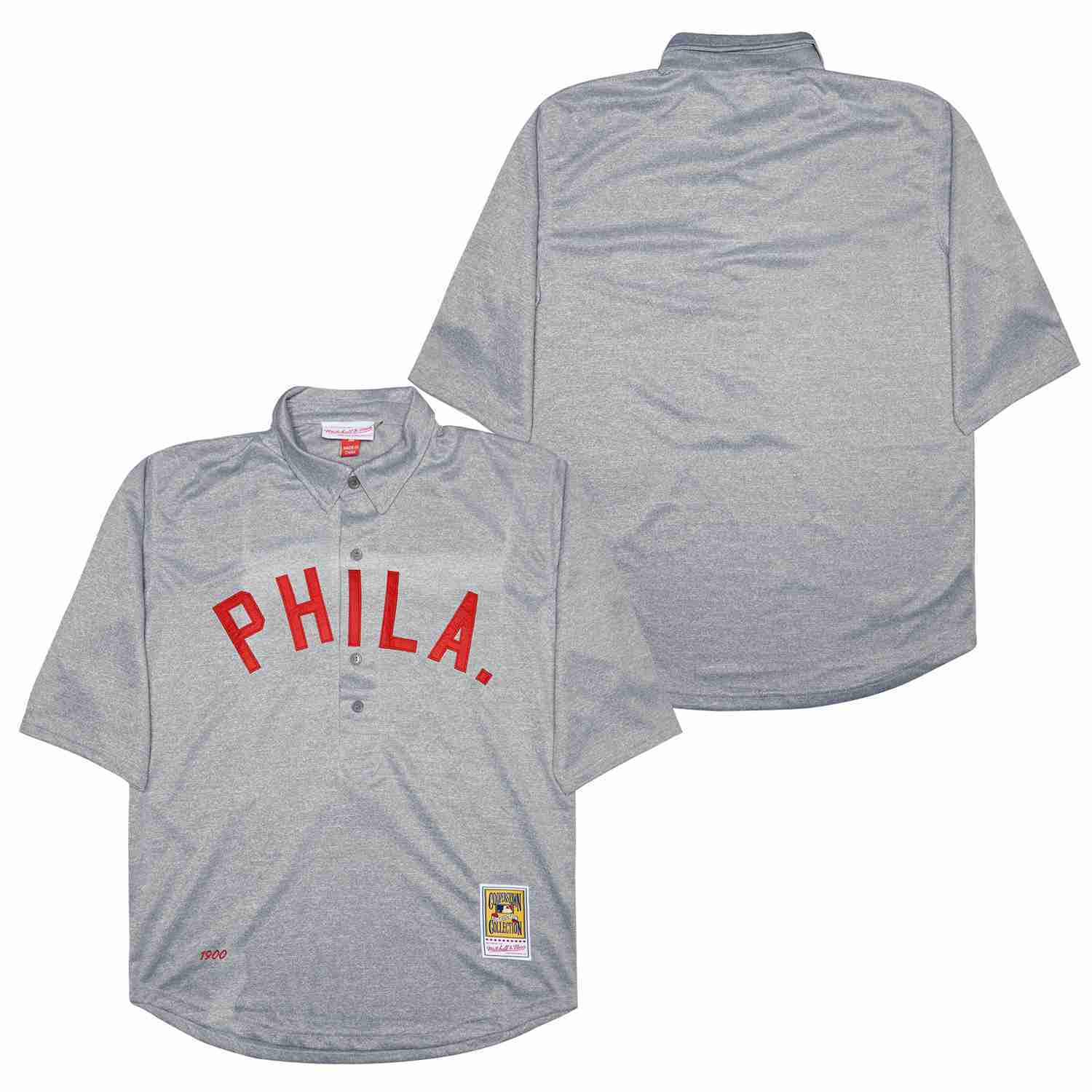 Philadelphia Phillies Phillies Hemp Gray 1900 Retro Baseball Jersey baseball jersey product view 1