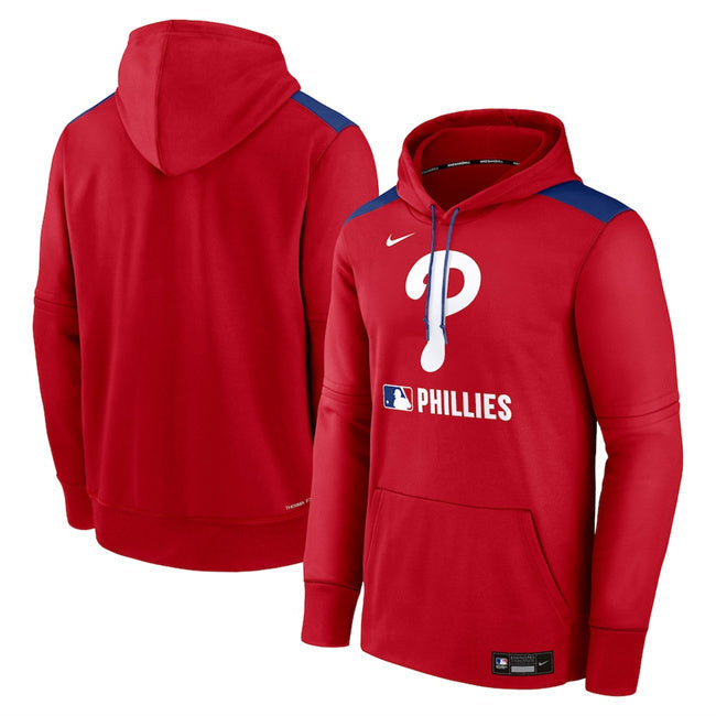 Philadelphia Phillies Red Collection Performance Pullover Hoodie Baseball Jersey baseball jersey product view 1
