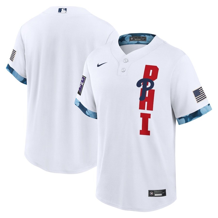 Philadelphia Phillies Style 2 Baseball Jersey baseball jersey product view 1