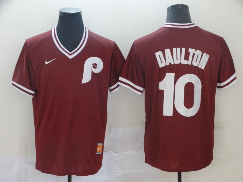 Philadelphia Phillies #10 Darren Da Baseball Jersey baseball jersey product view 1