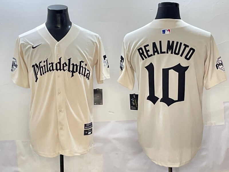 Philadelphia Phillies #10 J.T. Realmuto Phillies 5 Collaboration Style 4 Baseball Jersey baseball jersey product view 1