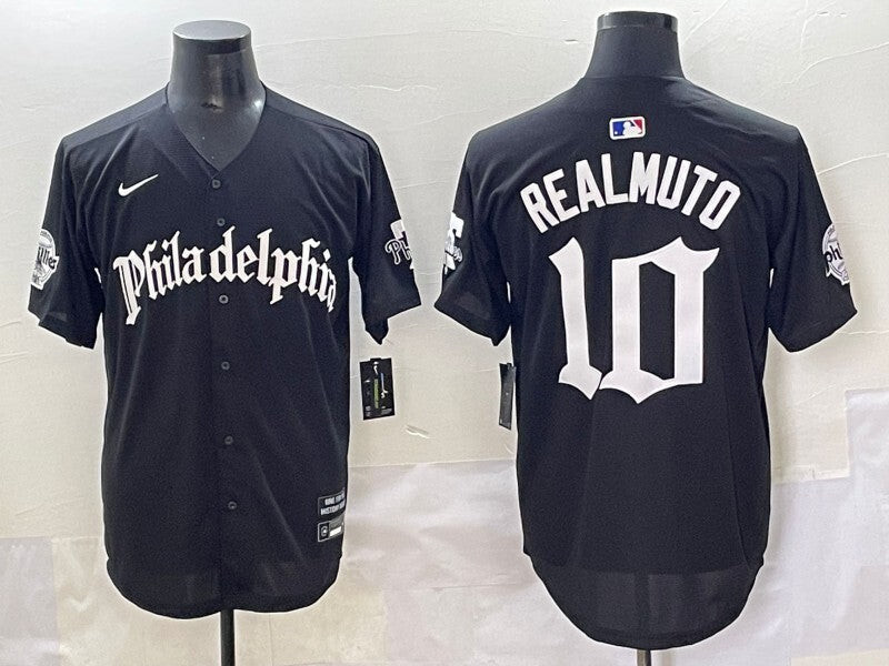 Philadelphia Phillies #10 J.T. Realmuto Phillies 5 Collaboration Style 6 Baseball Jersey baseball jersey product view 1