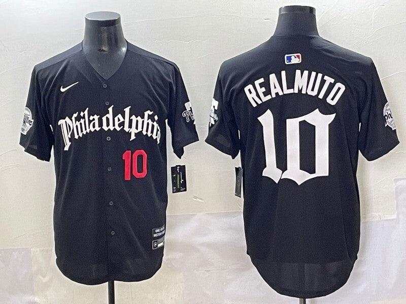 Philadelphia Phillies #10 J.T. Realmuto Phillies 5 Collaboration Style 7 Baseball Jersey baseball jersey product view 1