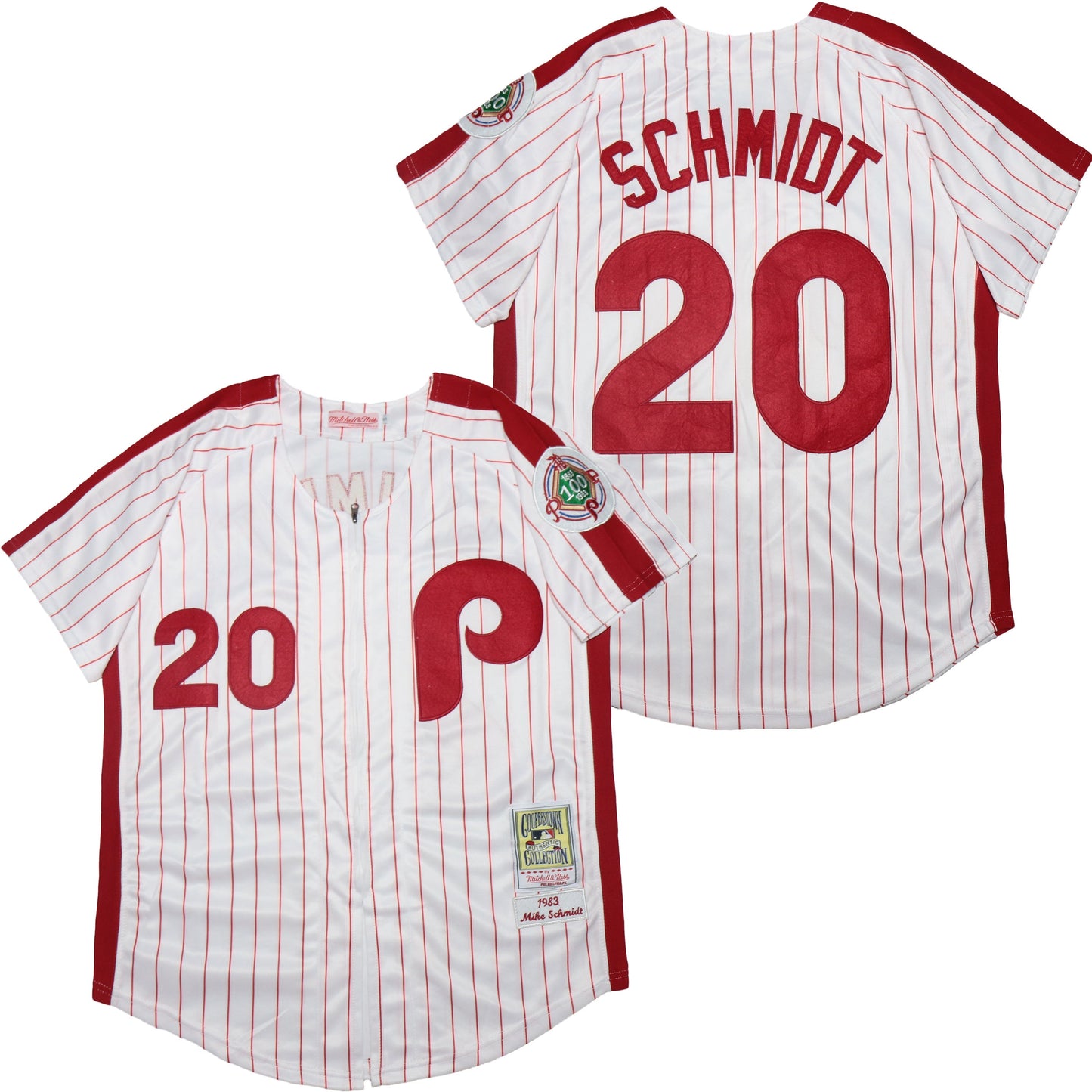 Philadelphia Phillies #20 Mike Schmidt Phillies 20 White Red Retro Baseball Jersey baseball jersey product view 1