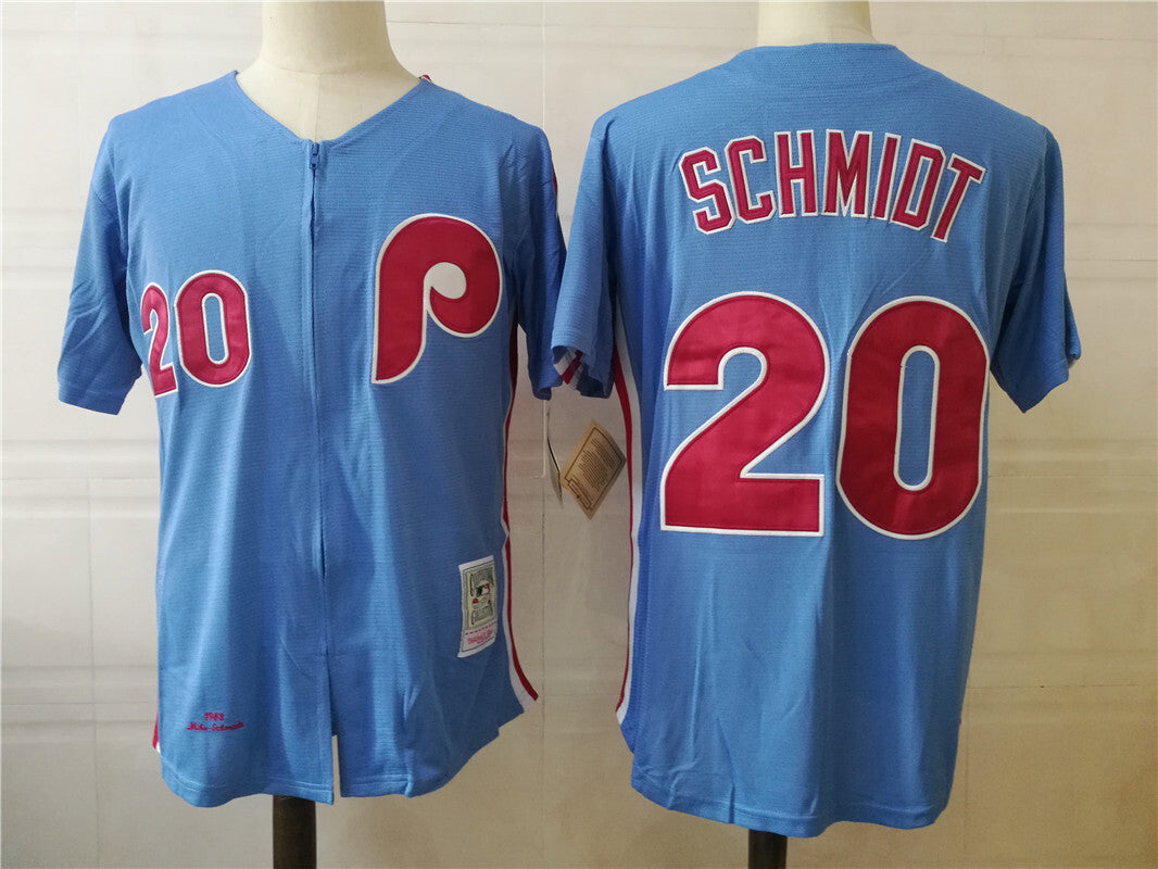 Philadelphia Phillies #20 Mike Schmidt Style 2 Baseball Jersey baseball jersey product view 1