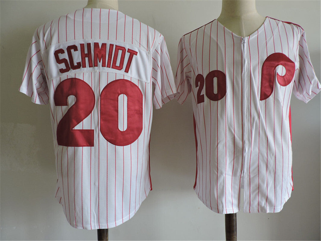Philadelphia Phillies #20 Mike Schmidt Style 3 Baseball Jersey baseball jersey product view 1