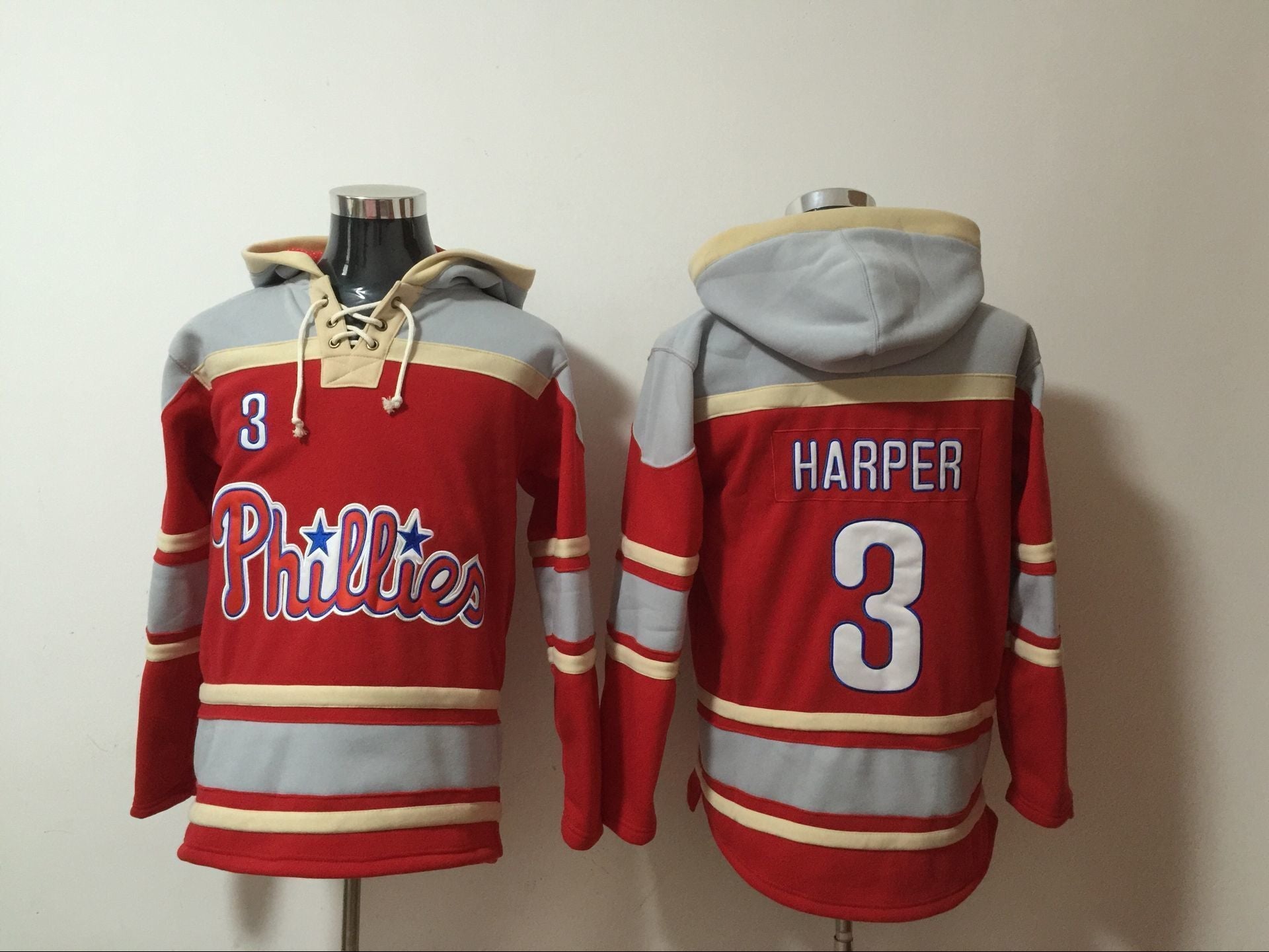 Philadelphia Phillies #3 Bryce Harper Baseball Jersey baseball jersey product view 1
