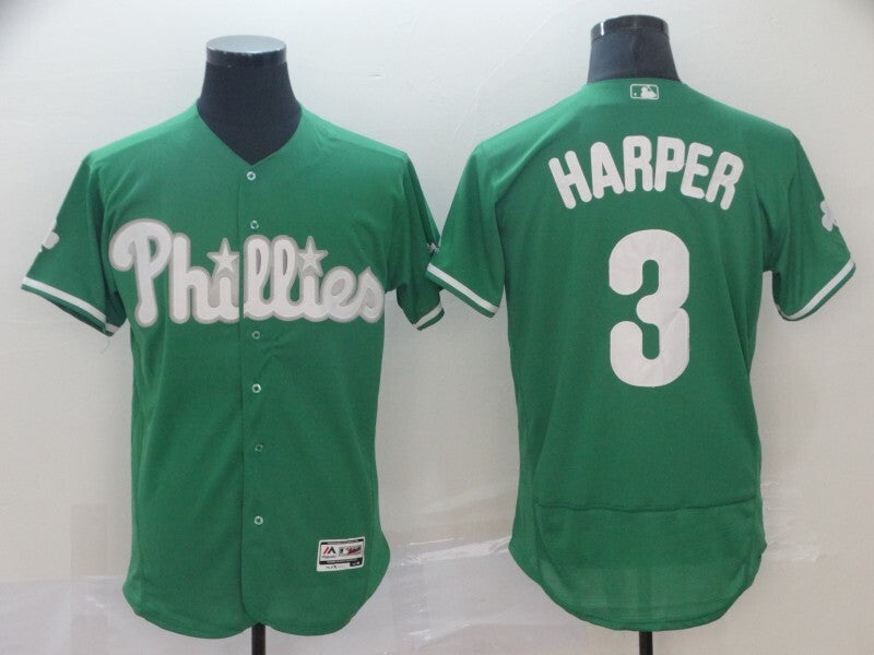 Philadelphia Phillies #3 Bryce Harper F Style 1 Baseball Jersey baseball jersey product view 1