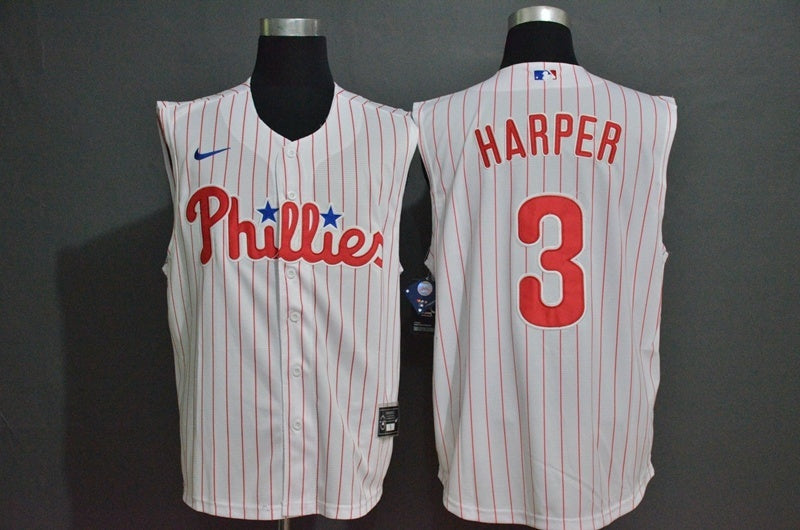 Philadelphia Phillies #3 Bryce Harper Style 1 Baseball Jersey baseball jersey product view 1