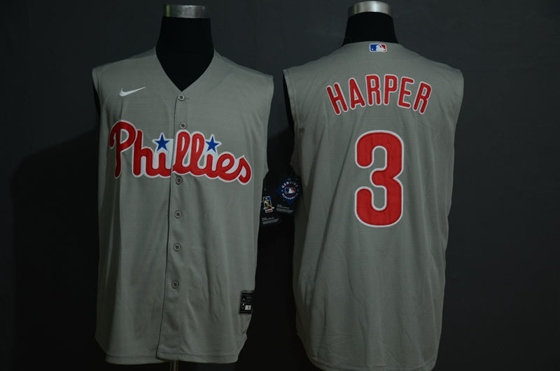 Philadelphia Phillies #3 Bryce Harper Style 2 Baseball Jersey baseball jersey product view 1