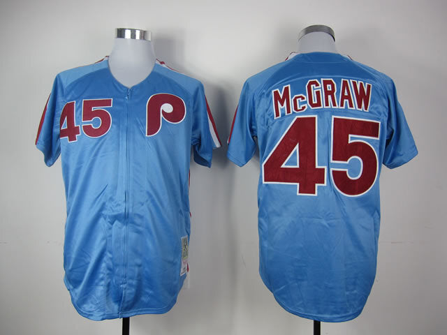 Philadelphia Phillies #45 Style 1 Baseball Jersey baseball jersey product view 1