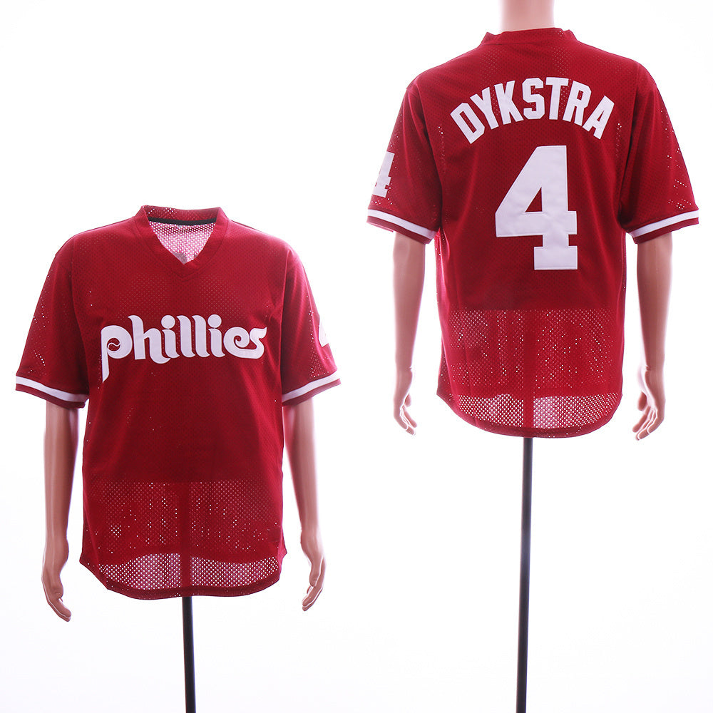 Philadelphia Phillies #4 Phillies 4 Gray BP Edition Baseball Jersey baseball jersey product view 1