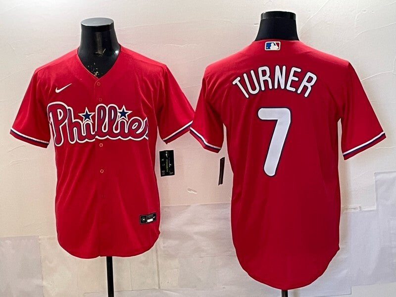 Philadelphia Phillies #7 Trea Turner Phillies Adult Baseball Jersey baseball jersey product view 1