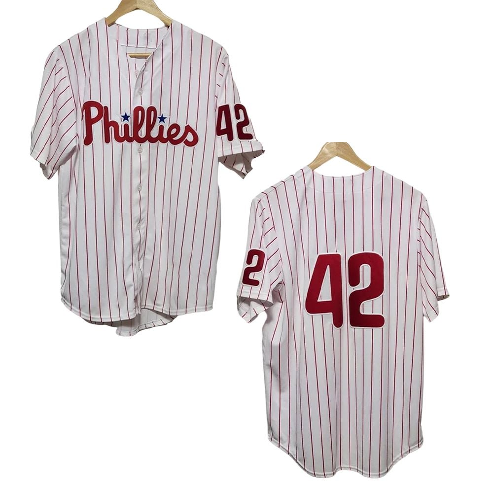 Phillies Jackie Robinson Day 42 Baseball Jersey 2025 - Grishko.com baseball jersey product view 3