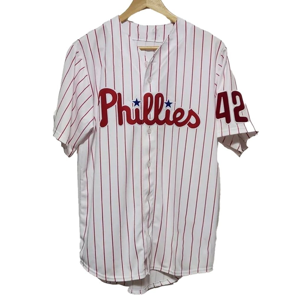 Phillies Jackie Robinson Day 42 Baseball Jersey 2025 - Grishko.com baseball jersey product view 1