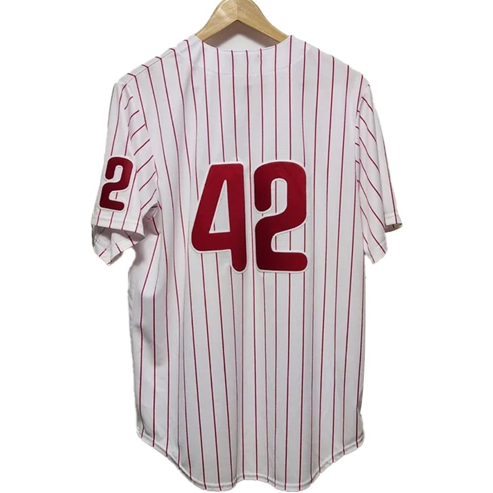 Phillies Jackie Robinson Day 42 Baseball Jersey 2025 - Grishko.com baseball jersey product view 2
