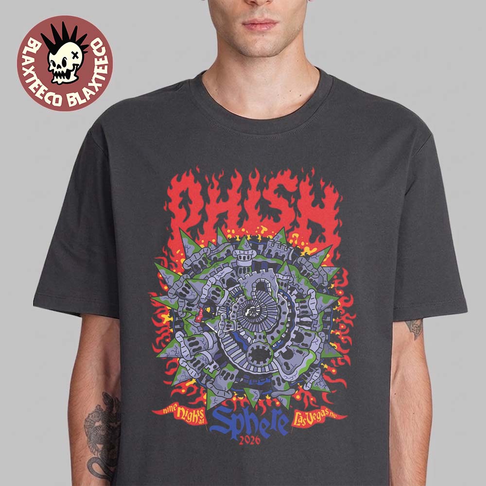 Phish Live At Sphere Las Vegas 2026 Event Merch Gamehendge Mace Sphere 26 T-Shirt Unisex T-shirt, Sweatshirt, Hoodie, Long Sleeve Tee - T-Shirt, Sweatshirt, Hoodie