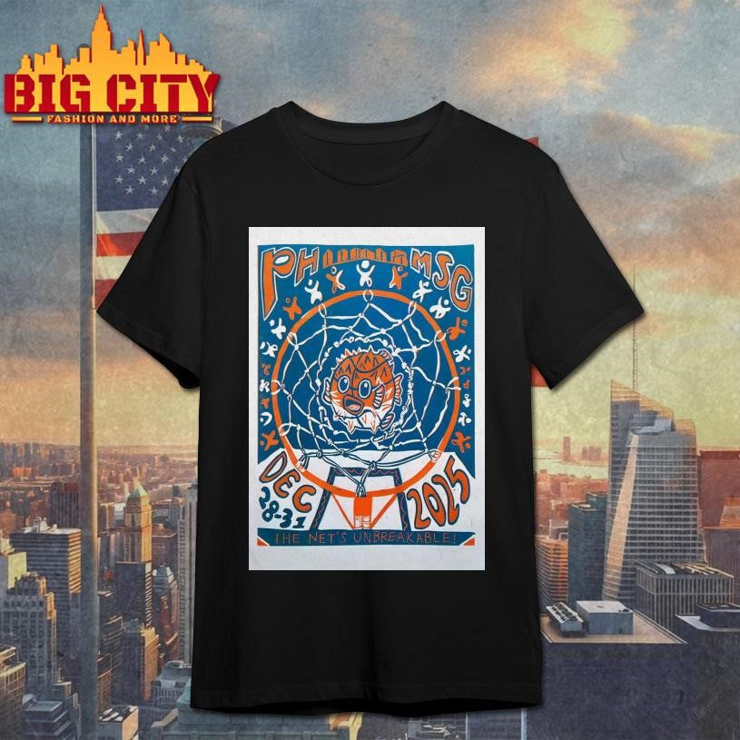 Phish MSG Dec 28-31 2025 NYE Poster shirt Unisex T-shirt, Sweatshirt, Hoodie, Long Sleeve Tee - T-Shirt, Sweatshirt, Hoodie