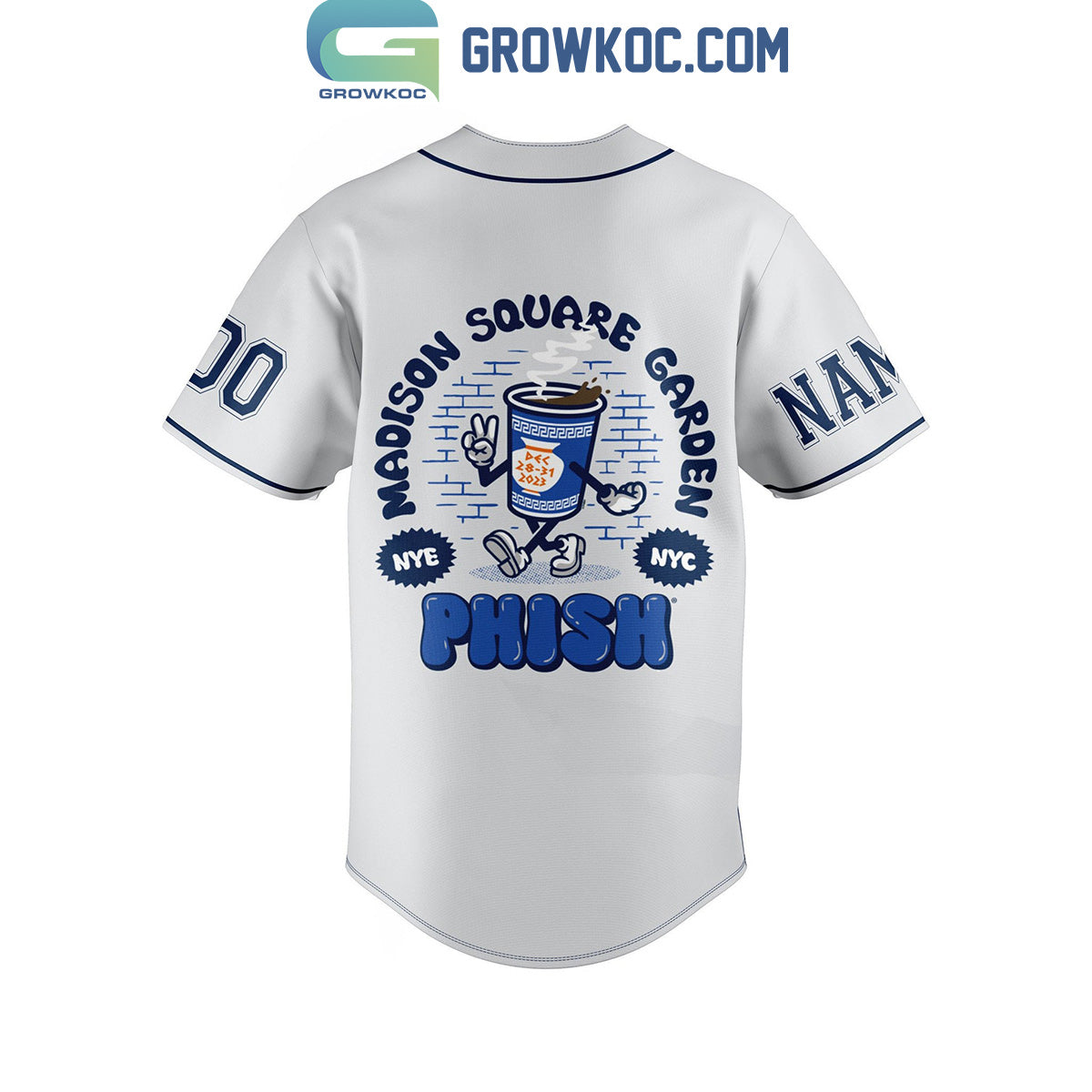 Phish Madison Square Garden Personalized Baseball Jersey baseball jersey product view 2