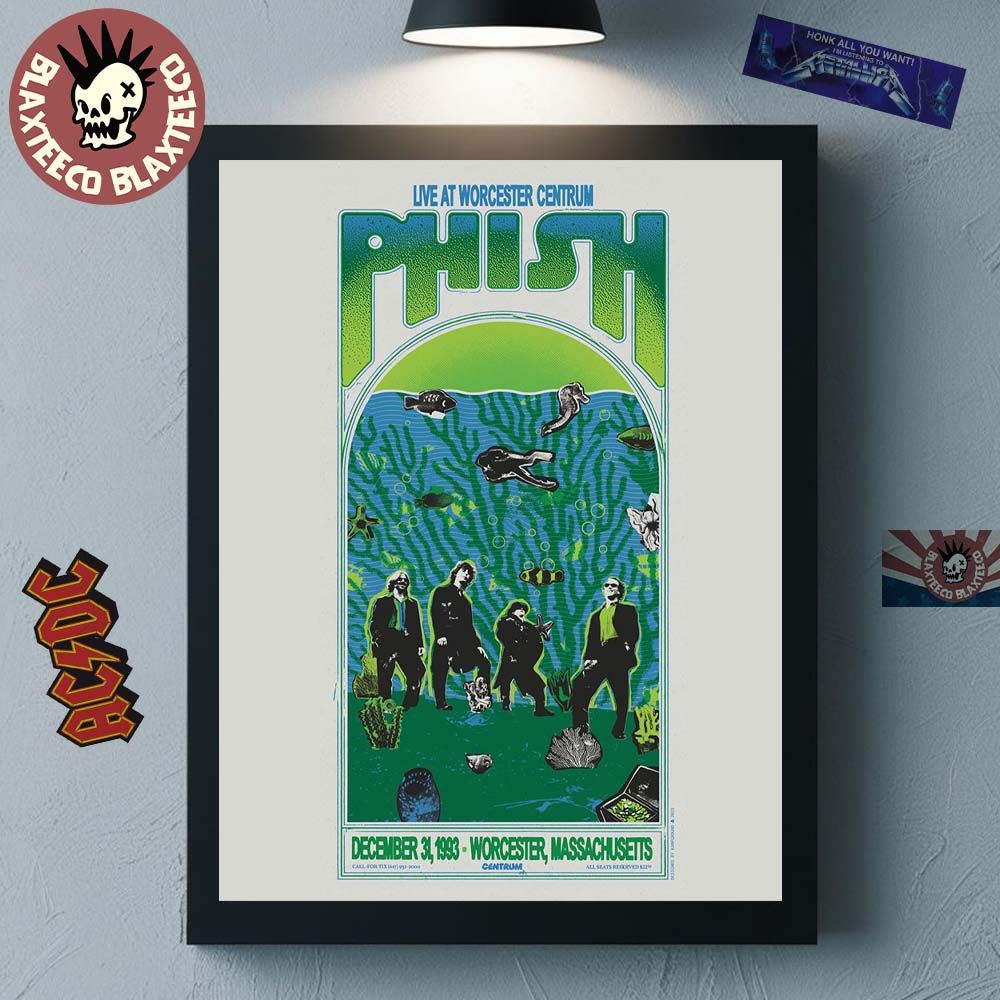 Phish New Years Eve 1993 Live At Worcester Centrum Merch Poster Canvas Unisex T-shirt, Sweatshirt, Hoodie, Long Sleeve Tee - T-Shirt, Sweatshirt, Hoodie
