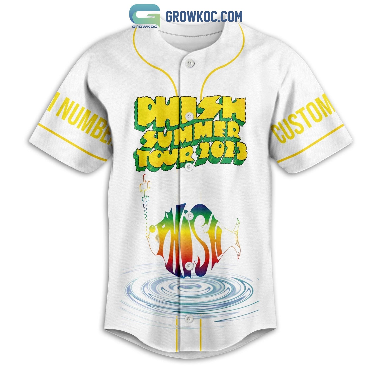 Phish Summer Tour 2023 Personalized Baseball Jersey baseball jersey product view 2