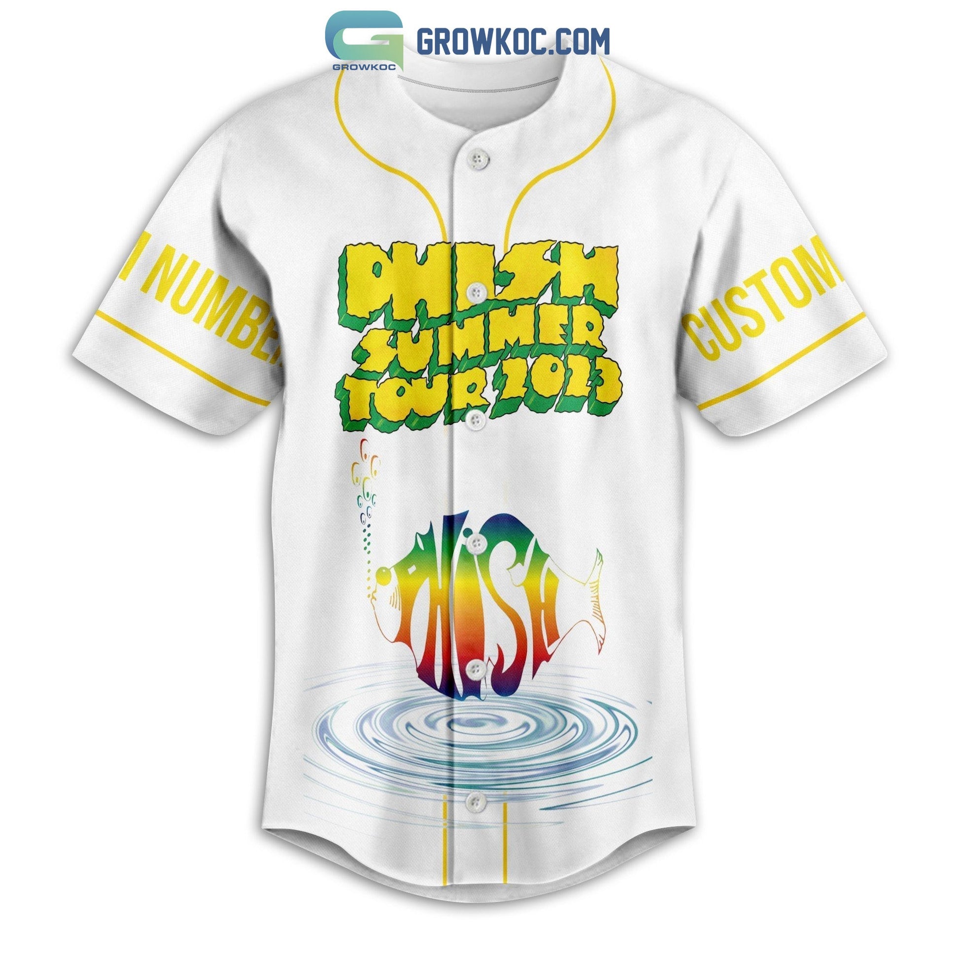 Phish Summer Tour 2023 Personalized Baseball Jersey baseball jersey product view 2