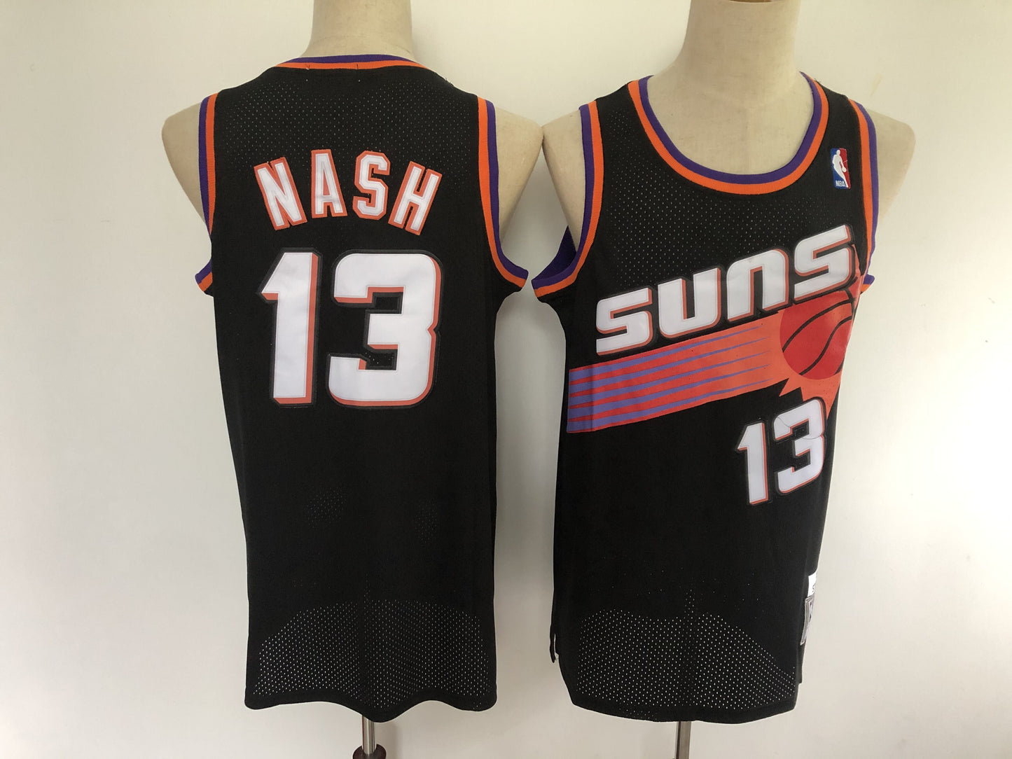 Phoenix Suns Suns 13 Black Retro Basketball Jersey basketball jersey product view 1