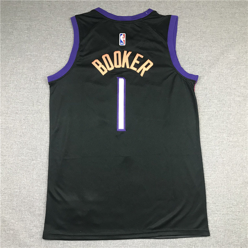 Phoenix Suns #1 Devin Booker 21 Suns 1 Black City Edition Style 1 Basketball Jersey basketball jersey product view 1