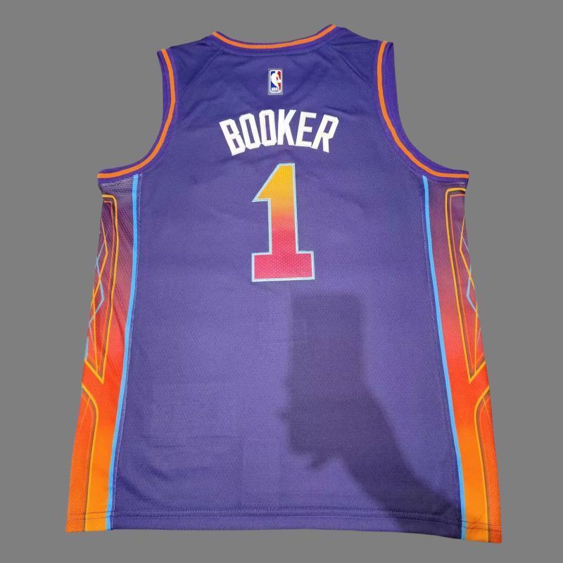 Phoenix Suns #1 Devin Booker Suns 1 # Purple 24 New Season City Edition Jersey Style 1 Basketball Jersey basketball jersey product view 1