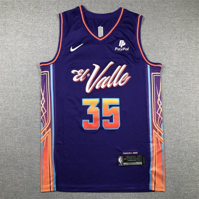 Phoenix Suns #35 Kevin Durant Suns 35 Edition Purple City s-xxl Style 2 Basketball Jersey basketball jersey product view 1