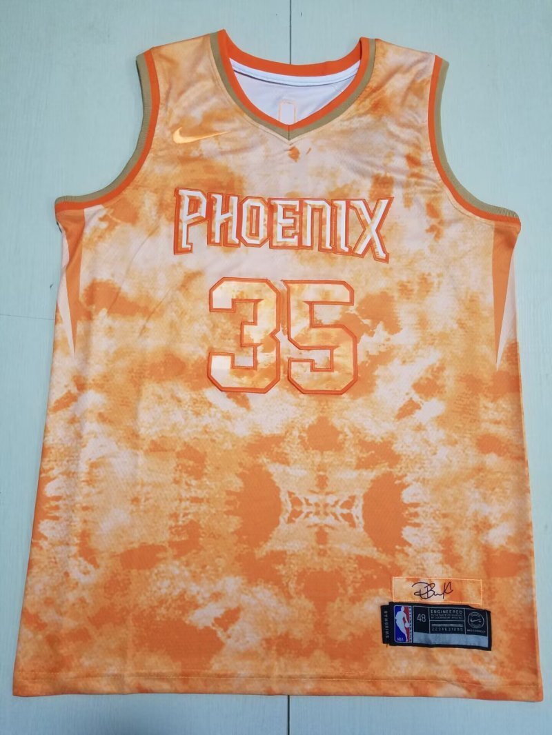 Phoenix Suns #35 Kevin Durant Suns 35 Orange s-xxl Style 2 Basketball Jersey basketball jersey product view 1