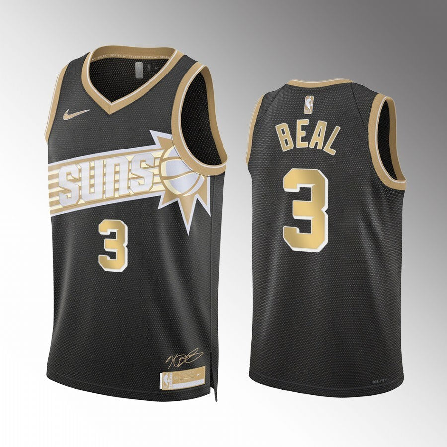 Phoenix Suns #3 Bradley Beal 2024 NBA Select Series Black Style 2 Basketball Jersey basketball jersey product view 1