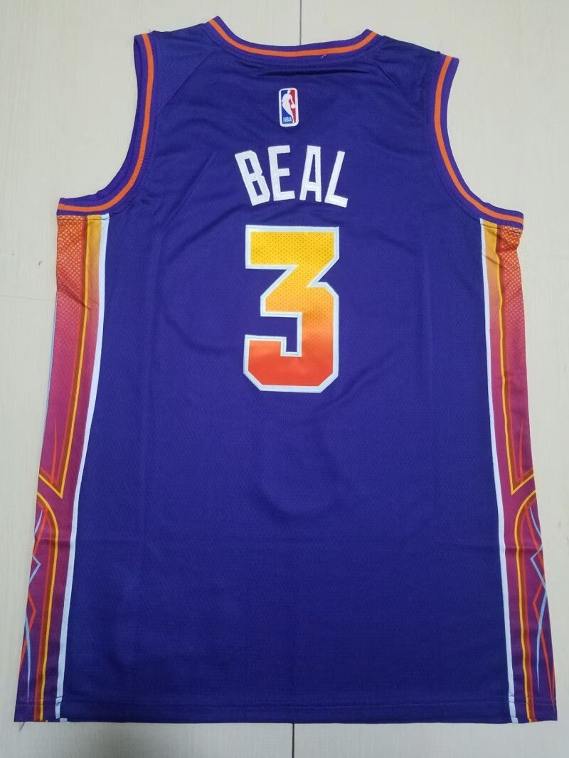 Phoenix Suns #3 Bradley Beal Suns 3 New Purple City s-xxl Style 1 Basketball Jersey basketball jersey product view 1