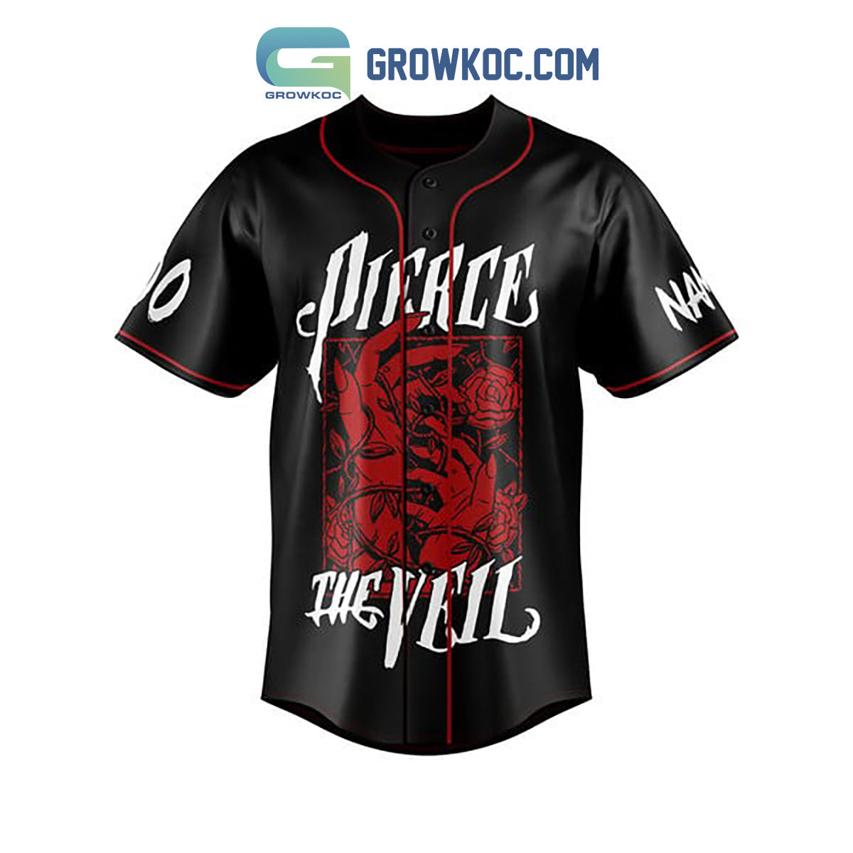 Pierce The Veil I Love You Personalized Baseball Jersey baseball jersey product view 3