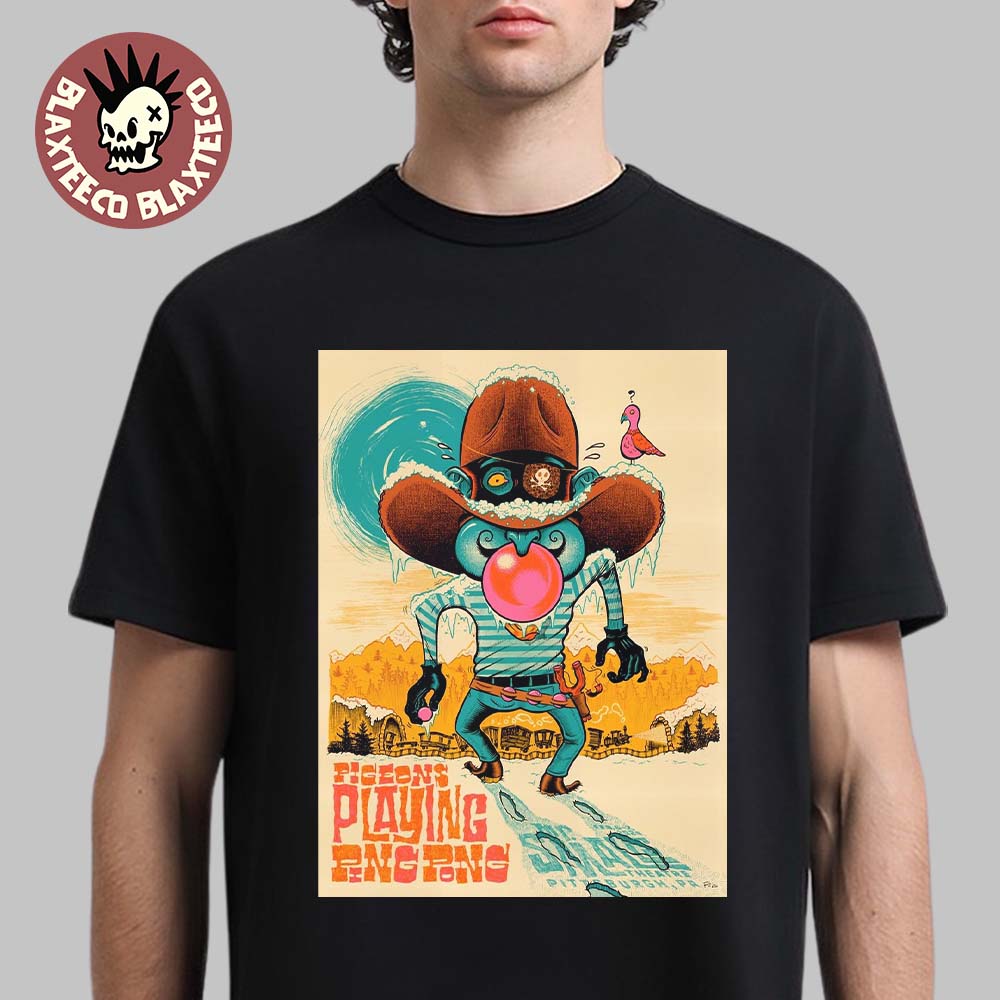Pigeons Playing Ping Pong Pittsburgh Pennsylvania 2026 Venue Poster At Mr. Smalls Theatre On February 6 And 7 2026 T-Shirt - T-Shirt, Sweatshirt, Hoodie