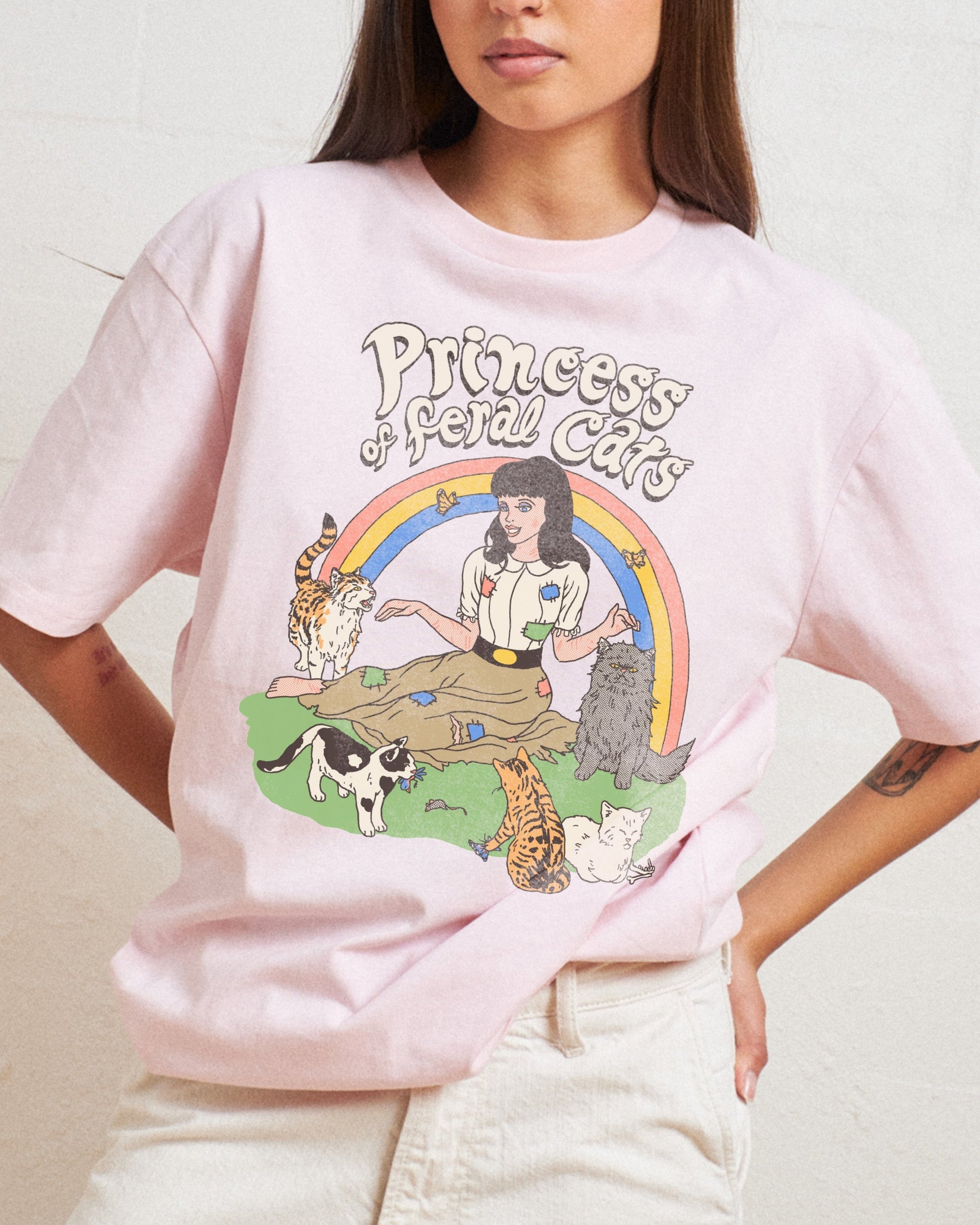 Princess of Feral Cats T-Shirt Unisex T-shirt, Sweatshirt, Hoodie, Long Sleeve Tee - T-Shirt, Sweatshirt, Hoodie
