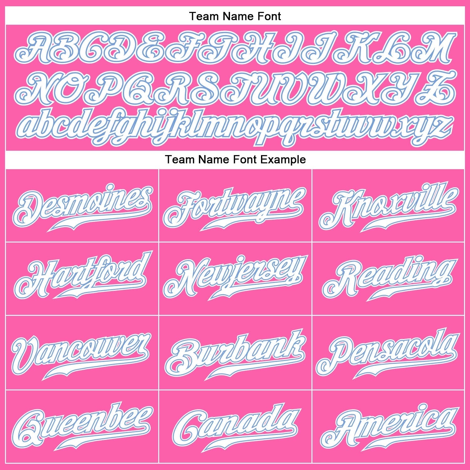 Custom Pink White-Light Blue Authentic Baseball Jersey baseball jersey product view 4