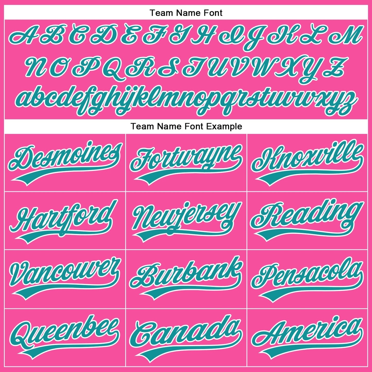 Custom Pink White Pinstripe Teal Authentic Baseball Jersey baseball jersey product view 4