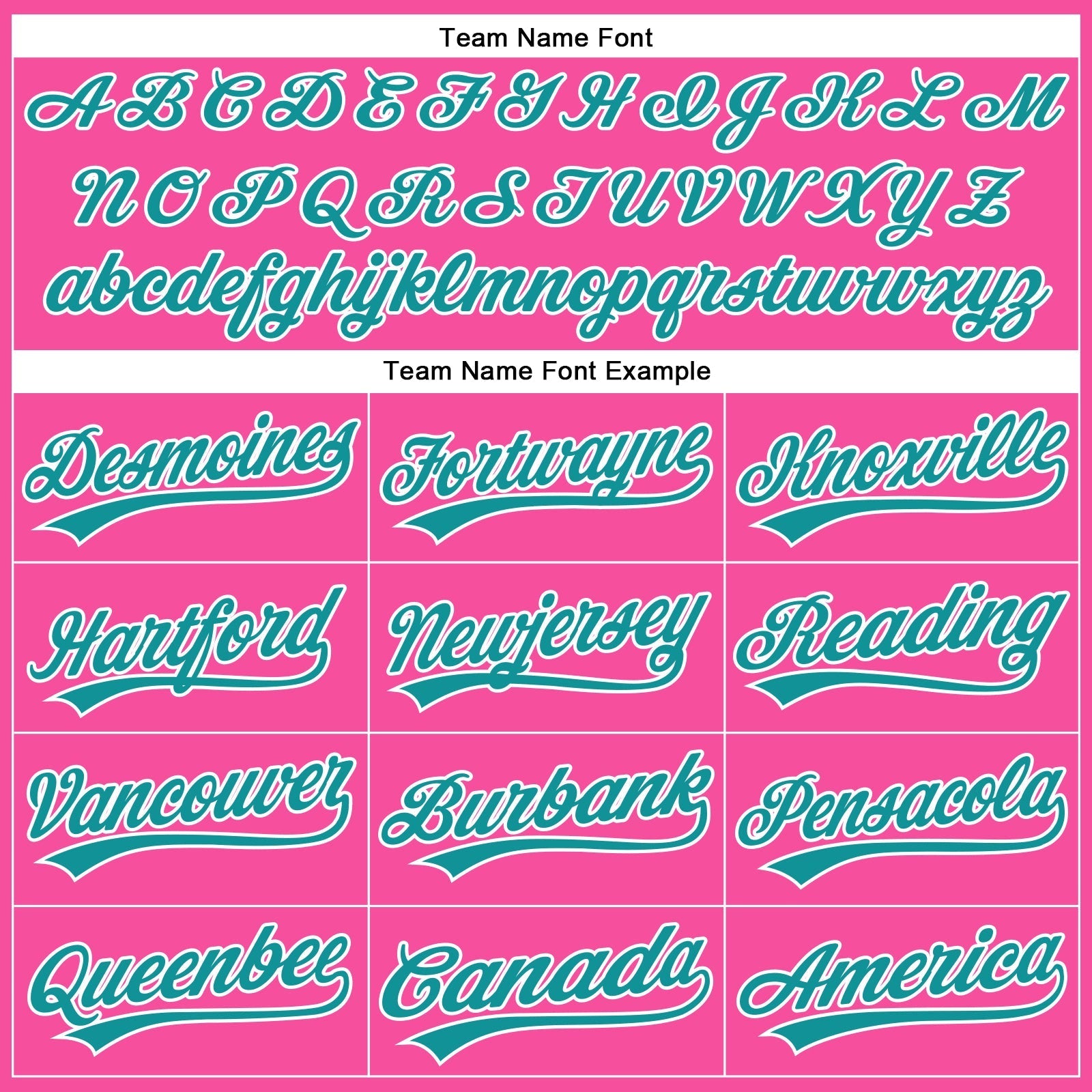 Custom Pink White Pinstripe Teal Authentic Baseball Jersey baseball jersey product view 4