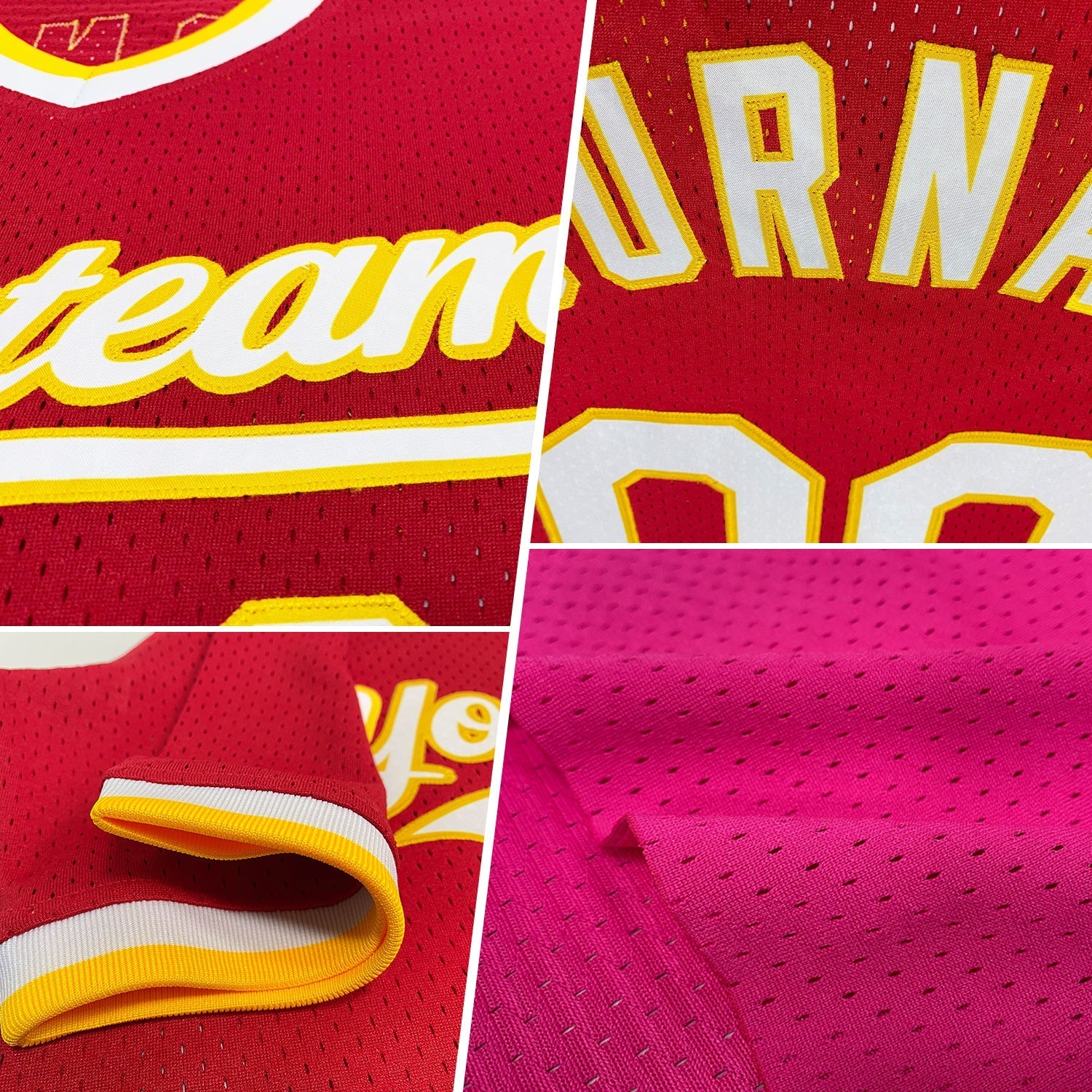 Custom Pink White Authentic Throwback Baseball Jersey baseball jersey product view 2