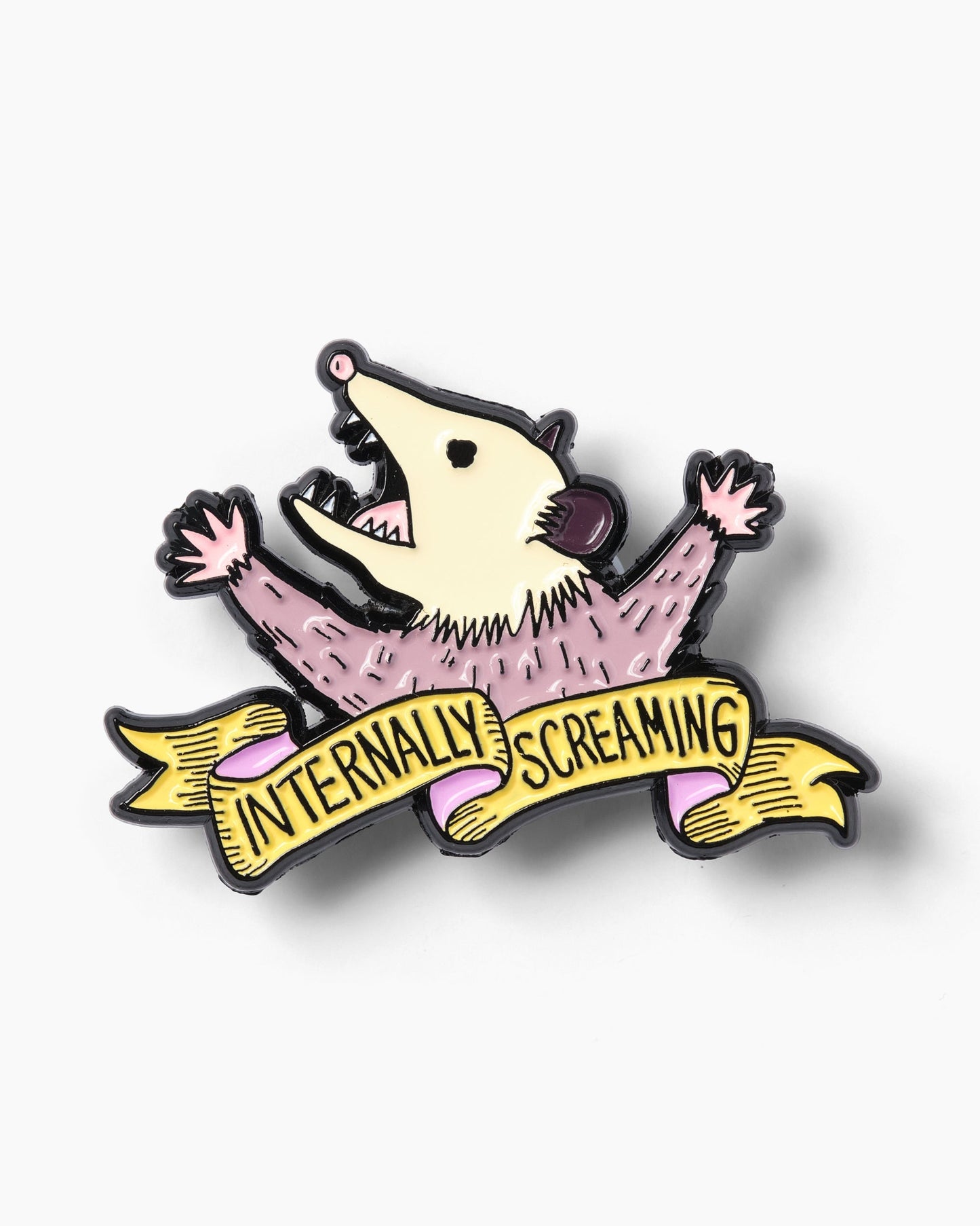 Internally Screaming Enamel Pin Unisex T-shirt, Sweatshirt, Hoodie, Long Sleeve Tee - T-Shirt, Sweatshirt, Hoodie