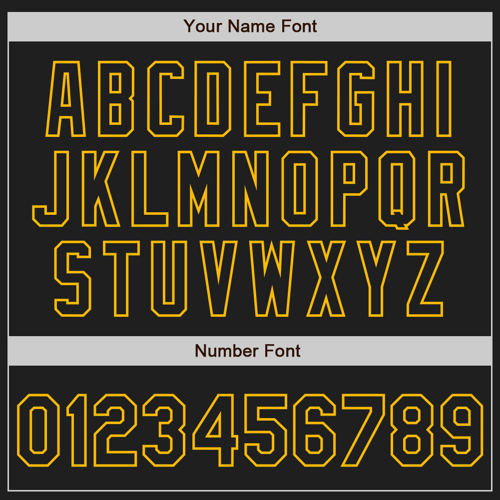 Custom Black-Gold Gradient Classic Vertical Stripe Authentic Baseball Jersey baseball jersey product view 5