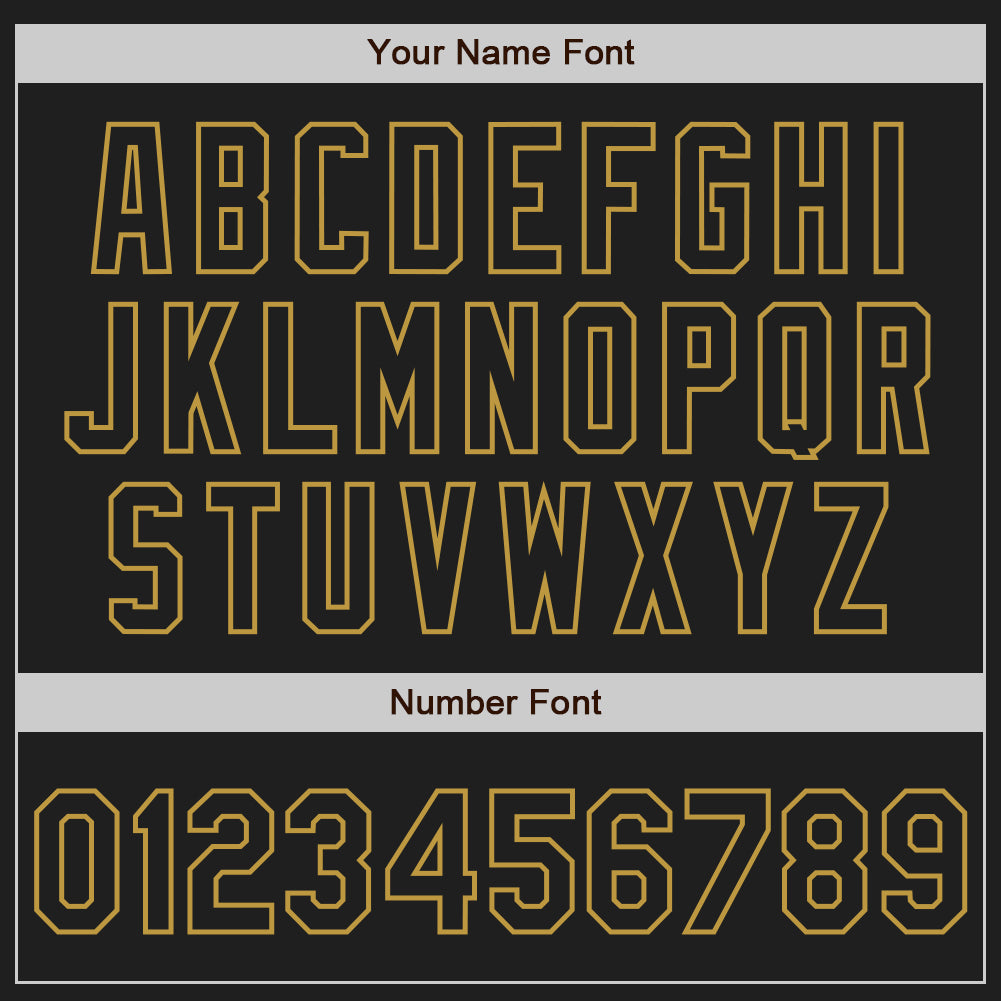 Custom Black-Old Gold Gradient Classic Vertical Stripe Authentic Baseball Jersey baseball jersey product view 5