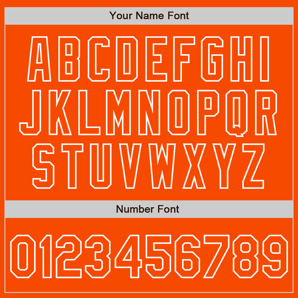 Custom Orange-White Gradient Classic Vertical Stripe Authentic Baseball Jersey baseball jersey product view 5
