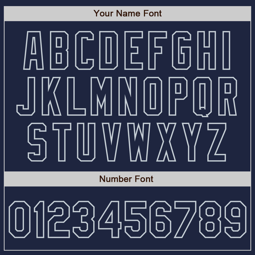 Custom Navy-Silver Gradient Classic Vertical Stripe Authentic Baseball Jersey baseball jersey product view 5