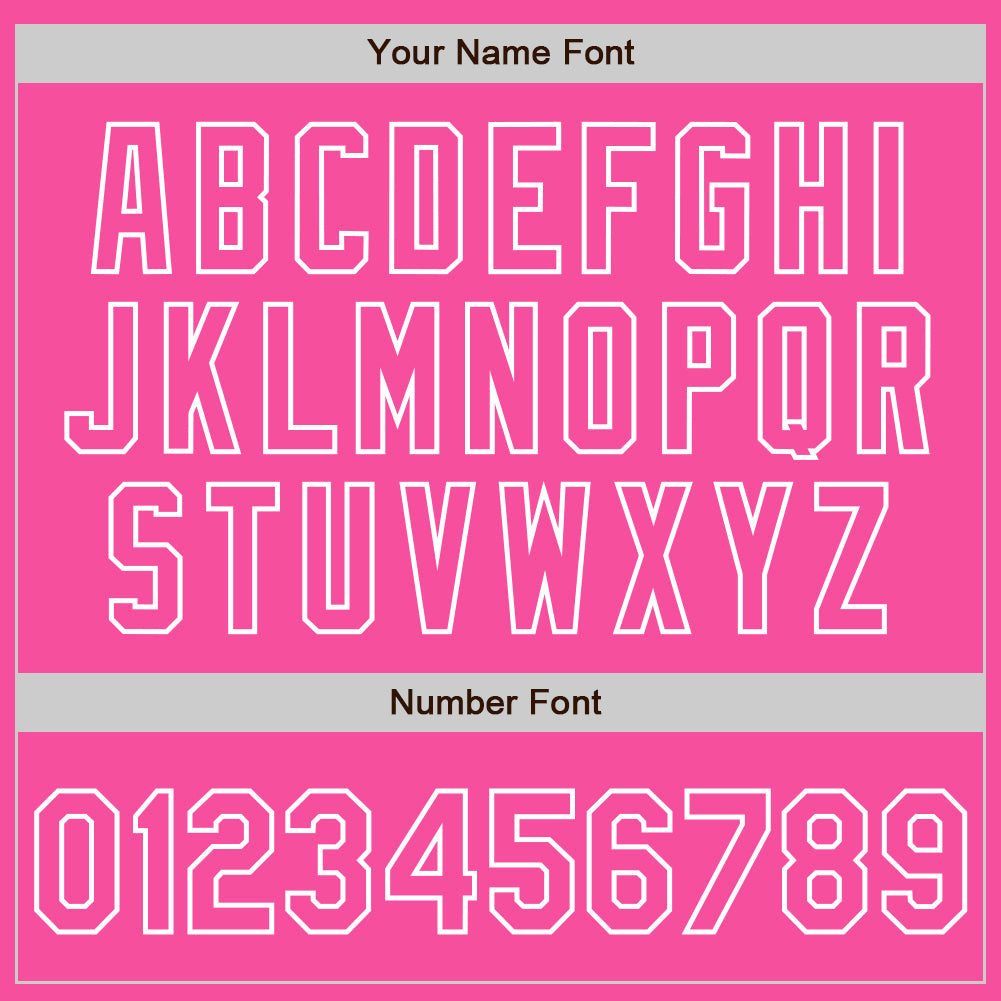 Custom Pink-White Gradient Classic Vertical Stripe Authentic Baseball Jersey baseball jersey product view 5