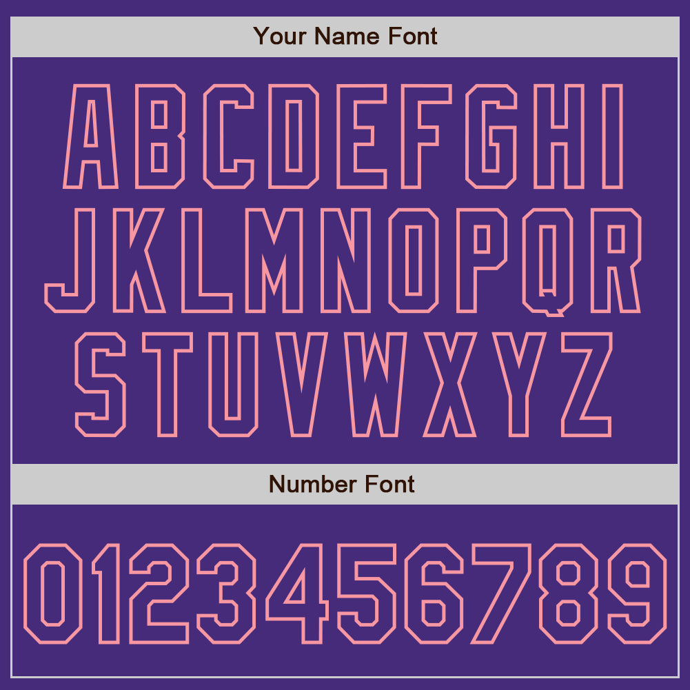 Custom Purple-Medium Pink Gradient Classic Vertical Stripe Authentic Baseball Jersey baseball jersey product view 5