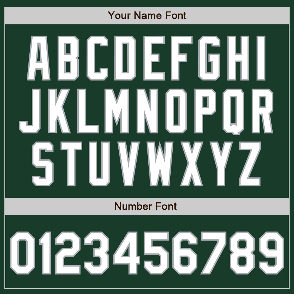 Custom Green White-Gray Gradient Classic Vertical Stripe Authentic Baseball Jersey baseball jersey product view 5