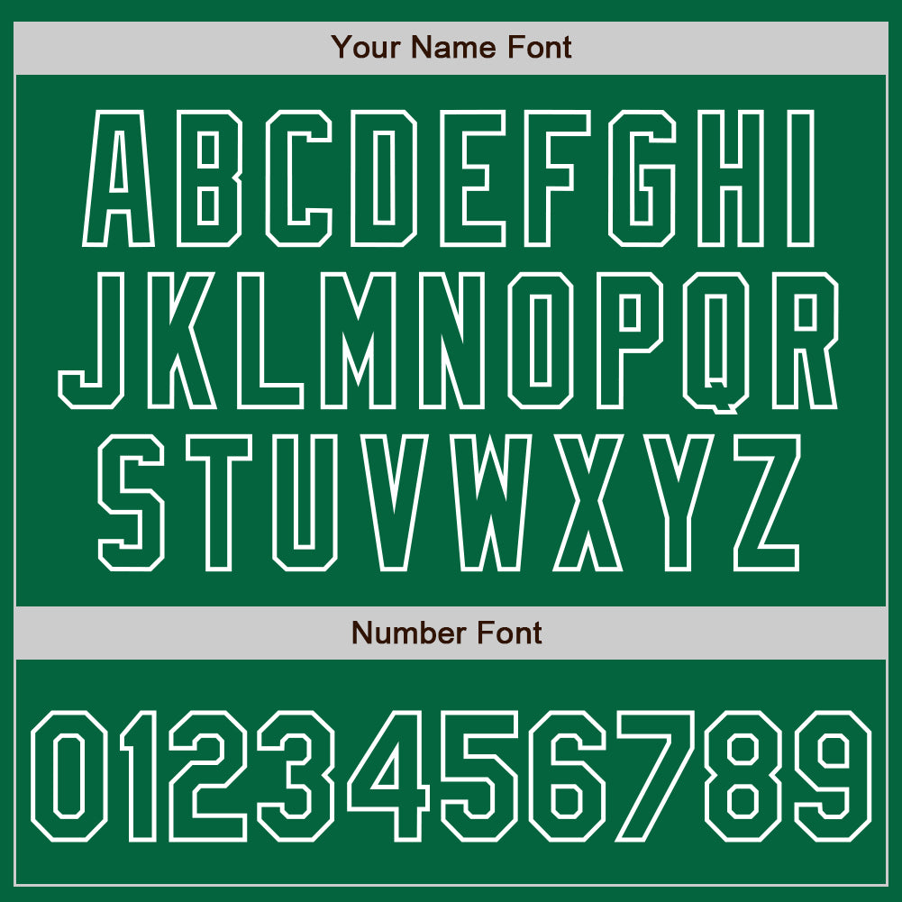 Custom Kelly Green-White Gradient Classic Vertical Stripe Authentic Baseball Jersey baseball jersey product view 5